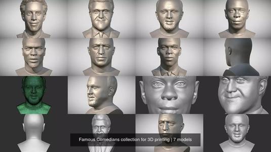 Famous Comedians collection for 3D printing