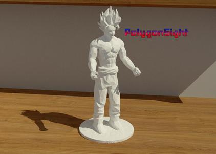 Goku Ssj 2 lowpoly