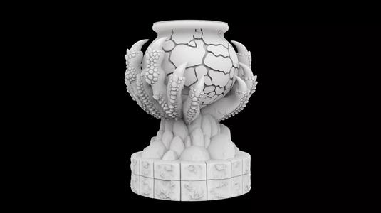 Dragon Claw Cauldron Pedestal 3D Print Model