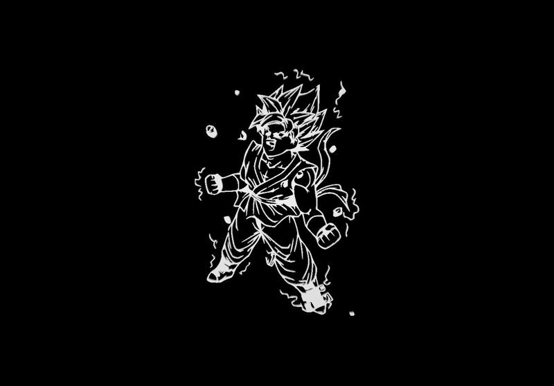 Goku wall art