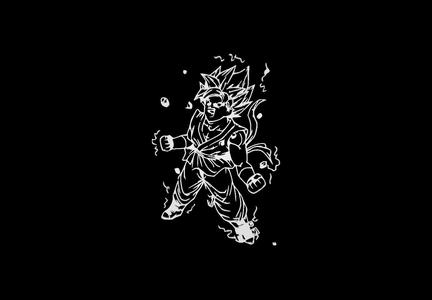 Goku wall art