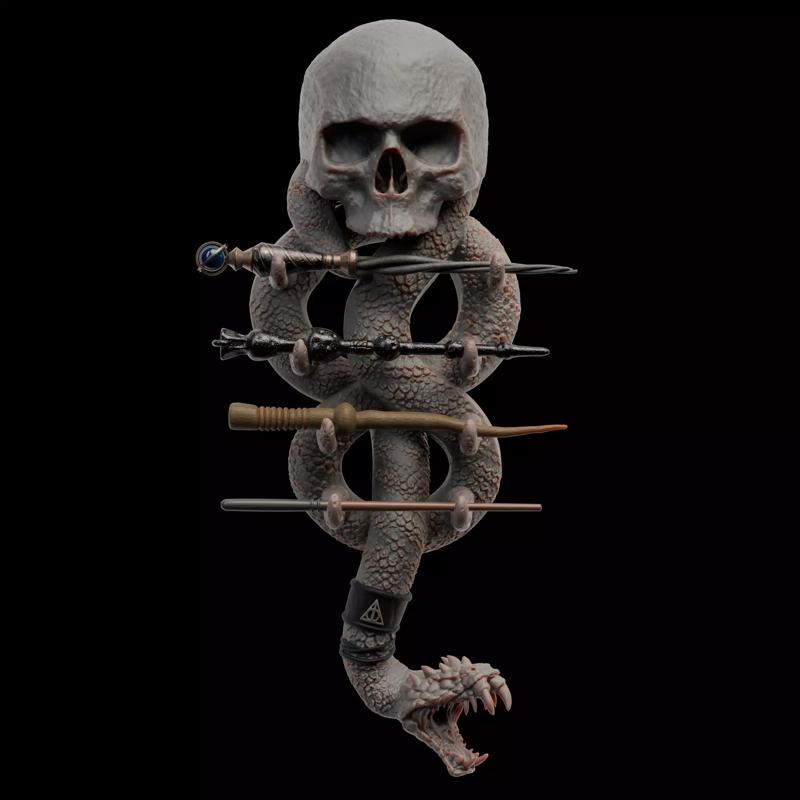 Dark Mark Wand Holder  3D Printable
