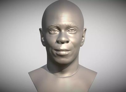 Dave Chappelle bust ready for 3D printing