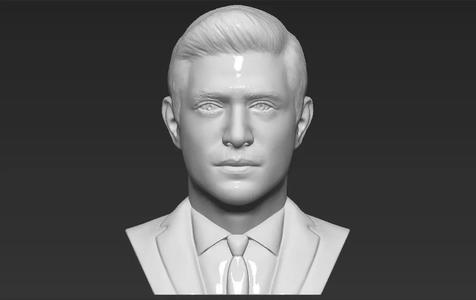 Dean Winchester bust 3D printing ready stl obj formats