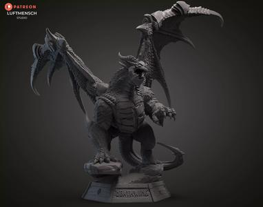 Deathwing STLs Presupported for 3d printing