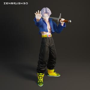 Trunks of the Future - Dragon ball Z 3D PRINTING MODEL STL