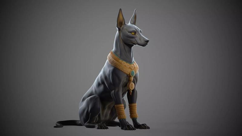 Dog Anubis  -  3D Sculpting
