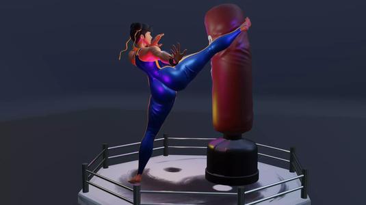 CHUN-LI KICK - ATHLETIC BARBIE