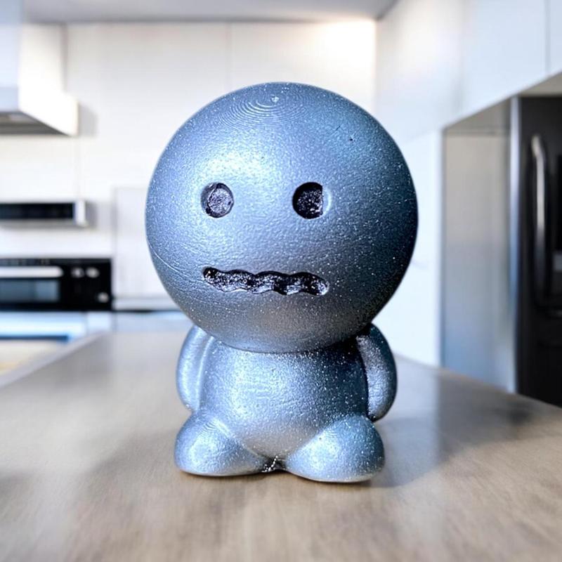 mini emoji terrified decoration