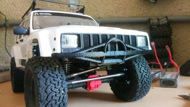 R/C CAR AXIAL SCX10 II (2) short front BUMPER (AX31392 substitute)