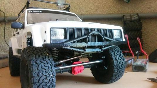 R/C CAR AXIAL SCX10 II (2) short front BUMPER (AX31392 substitute)