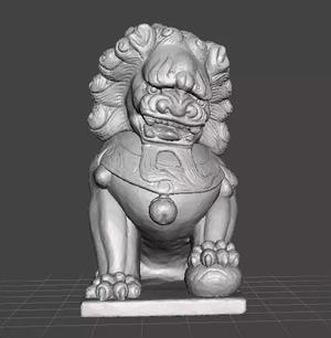 CHINESE LION DOG GUARDIAN STATUE FIGURE FOO DOG MODEL 3DPRINT