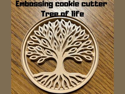 Embossing cookie cutter tree of life