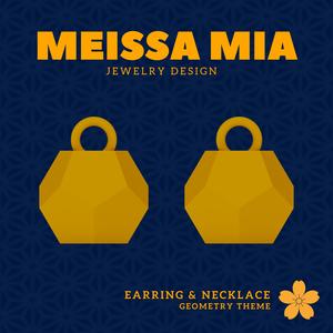 Twelve Faces of Style – 3D Print File for Dodecahedron Earrings & Necklace - Dodecahedron Earring  - ether Necklace - Dodecahedron Platonic Solid