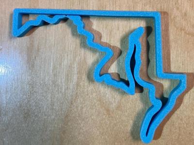 Maryland state outline