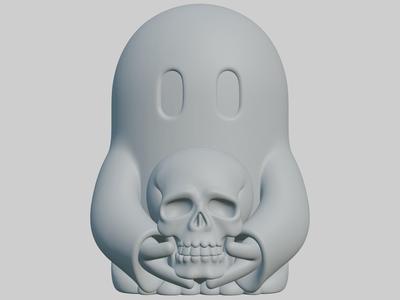 Cute Halloween Ghost Figurine Spooky Decoration