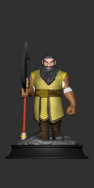 Miniatura RPG Anão Guerreiro