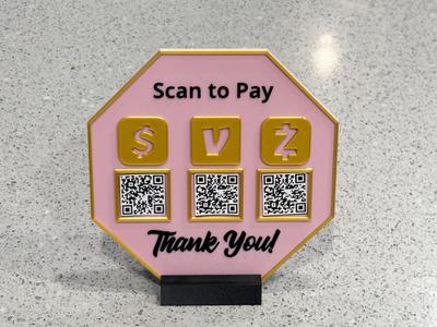 Customizable QR Payment Sign