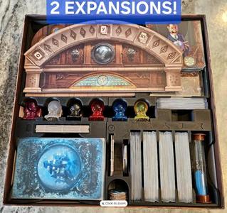 Digital: Mysterium + 2 Expansions Box Insert/Organizer! Plus Ghost Token Upgrade! Fits Sleeved Cards! No Lid Lift! ***DIGITAL FILES ONLY***