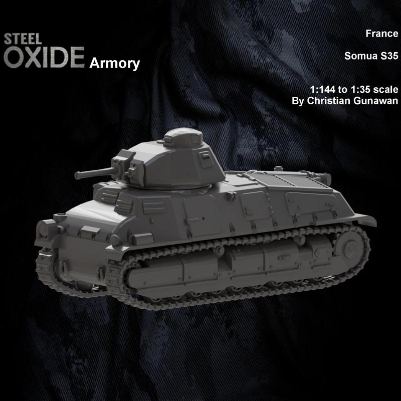 WWII France Somua SOMUA S35 cavalry tank