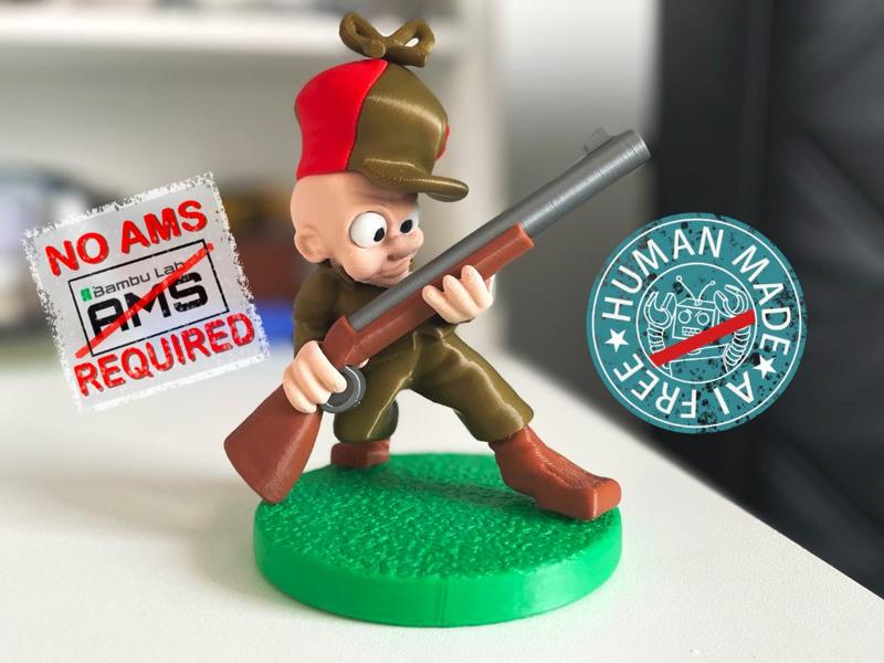 Becoming a Wabbit Huntew - Elmer Fudd