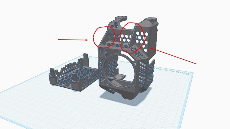 reinforced lightweight toolhead for elegoo centauri carbon
