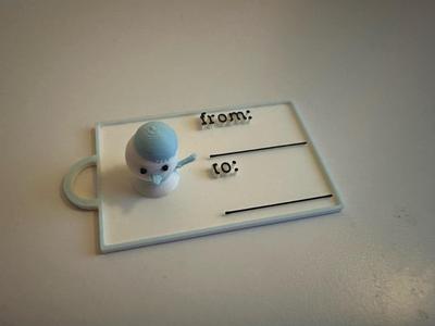 Gift Tag SnowMan