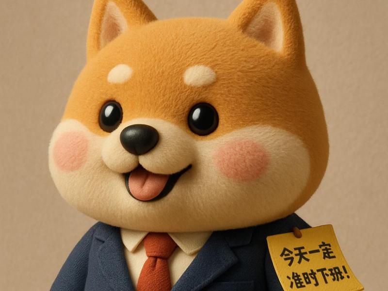 Friday Shiba, the hardworking dog