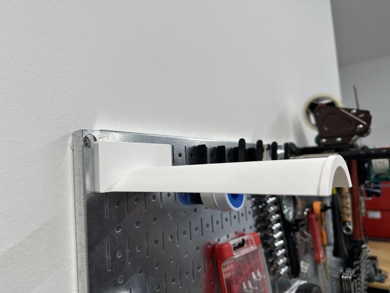 Multi Tape Roll Holder (8" Extension) for DDD Printable Wall Control System