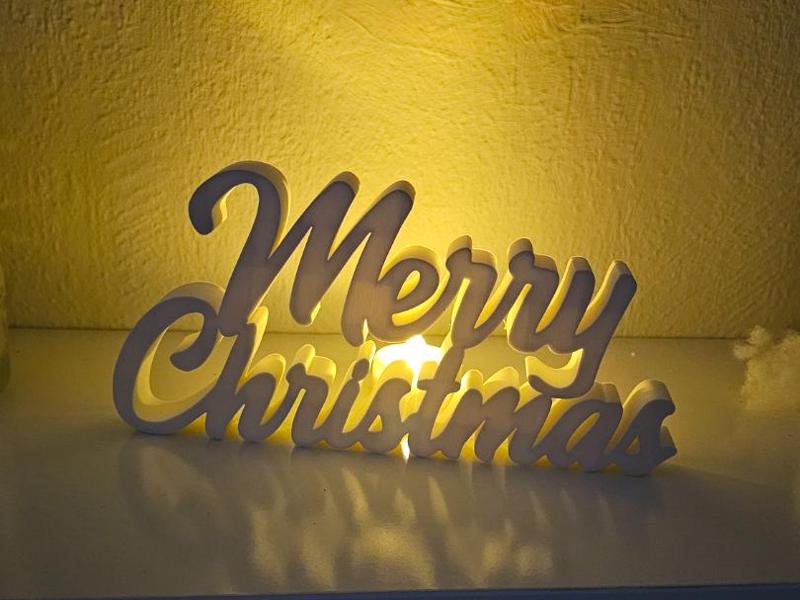 Merry Christmas lettering
