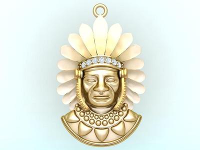 Tribal Pendant – Aboriginal native pendant - N1007