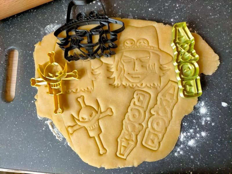 One Piece Ace cookie cutter symbols