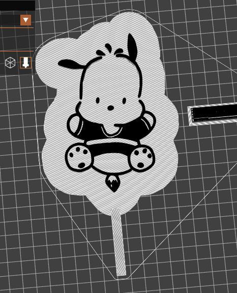 Pochacco Topper - Hello Kitty