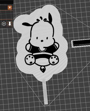 Pochacco Topper - Hello Kitty