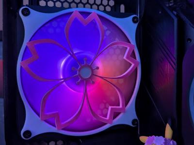 PC Fan Cover - Sakura flower