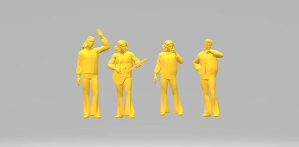 70s hippie style men