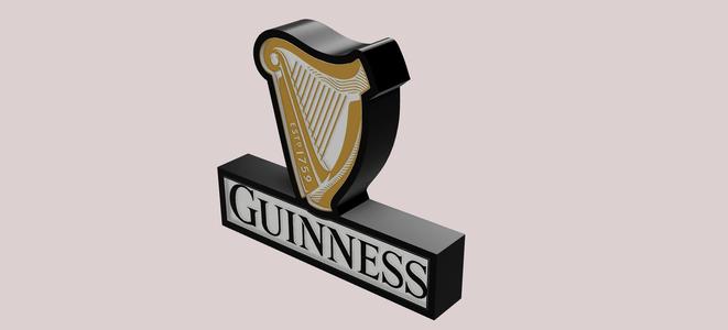 guiness beer logo lamp