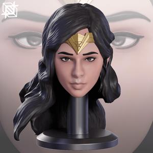 WONDER WOMAN - CUSTOM 3D PRINTABLE HEAD FOR DC ACTION FIGURES (STL FILE)