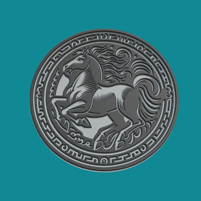 Kentaur Mythological Creature Medallion Kentaur 3d Print Model