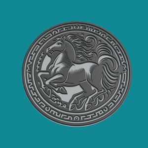Kentaur Mythological Creature Medallion Kentaur 3d Print Model