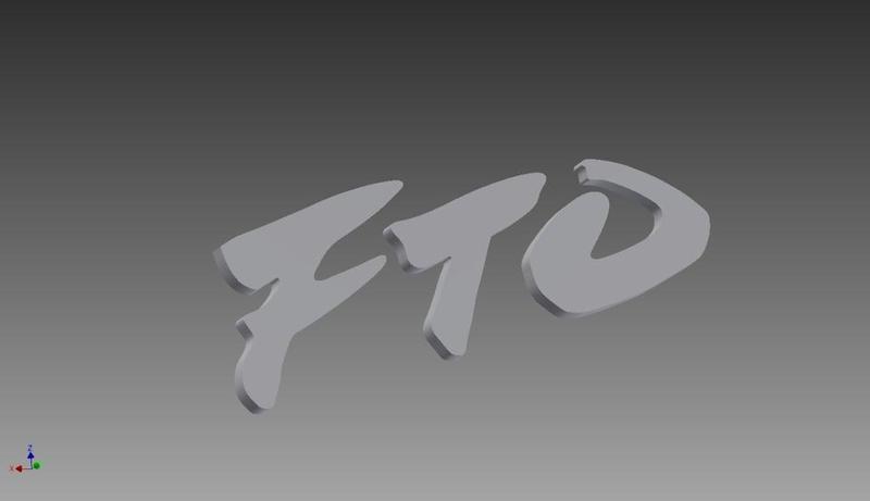 Mitsubishi FTO badges