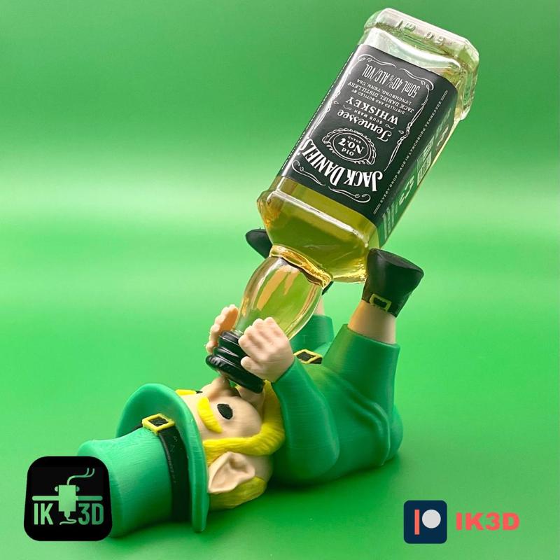 ST. PATRICK'S DAY LEPRECHAUN MINI-BAR BOTTLES HOLDER