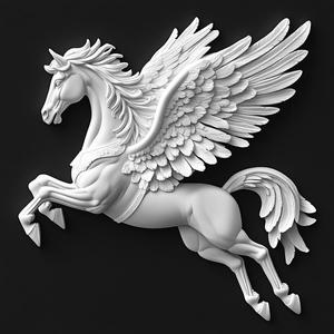 Pegasus Sculpture Winged Horse Art