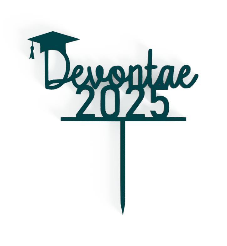 GRADUATION CAKE TOPPER Devontae 2025