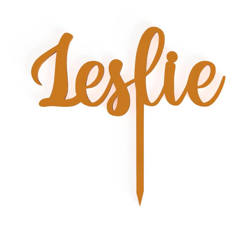 Leslie CAKE TOPPER