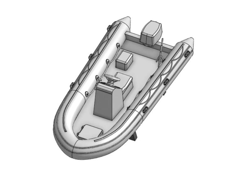 RIB boat, zodiac 5m 1/350, 1/700