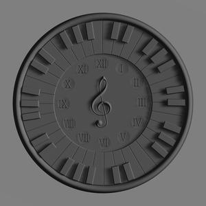 clock stl cnc design
