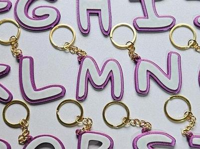 Letter M keychain