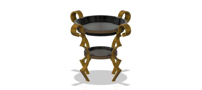 Prefabricated table vase stand for fruit vegetables confect desserts cup pot jug vessel ot-04 for 3d-print or cnc