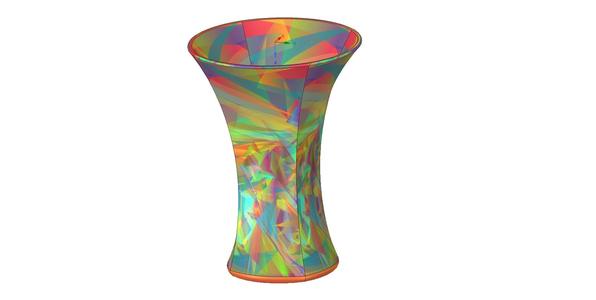 vase cup vessel v34 for 3d-print or cnc